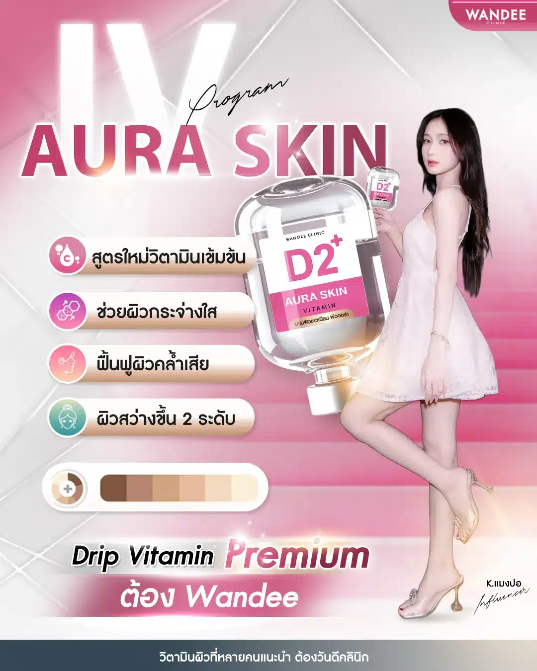 รีวิว ดริปวิตามินผิว Wandee Clinic