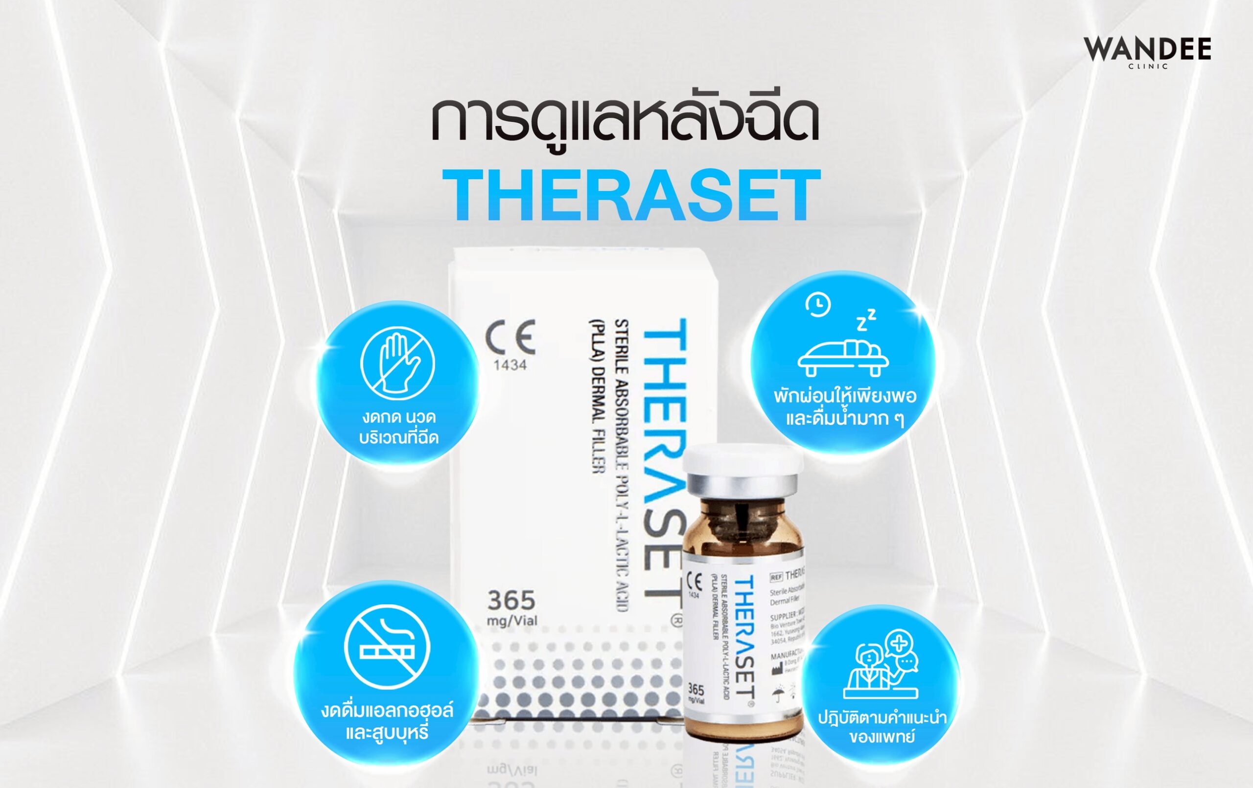 การดูแลหลังฉีด Theraset