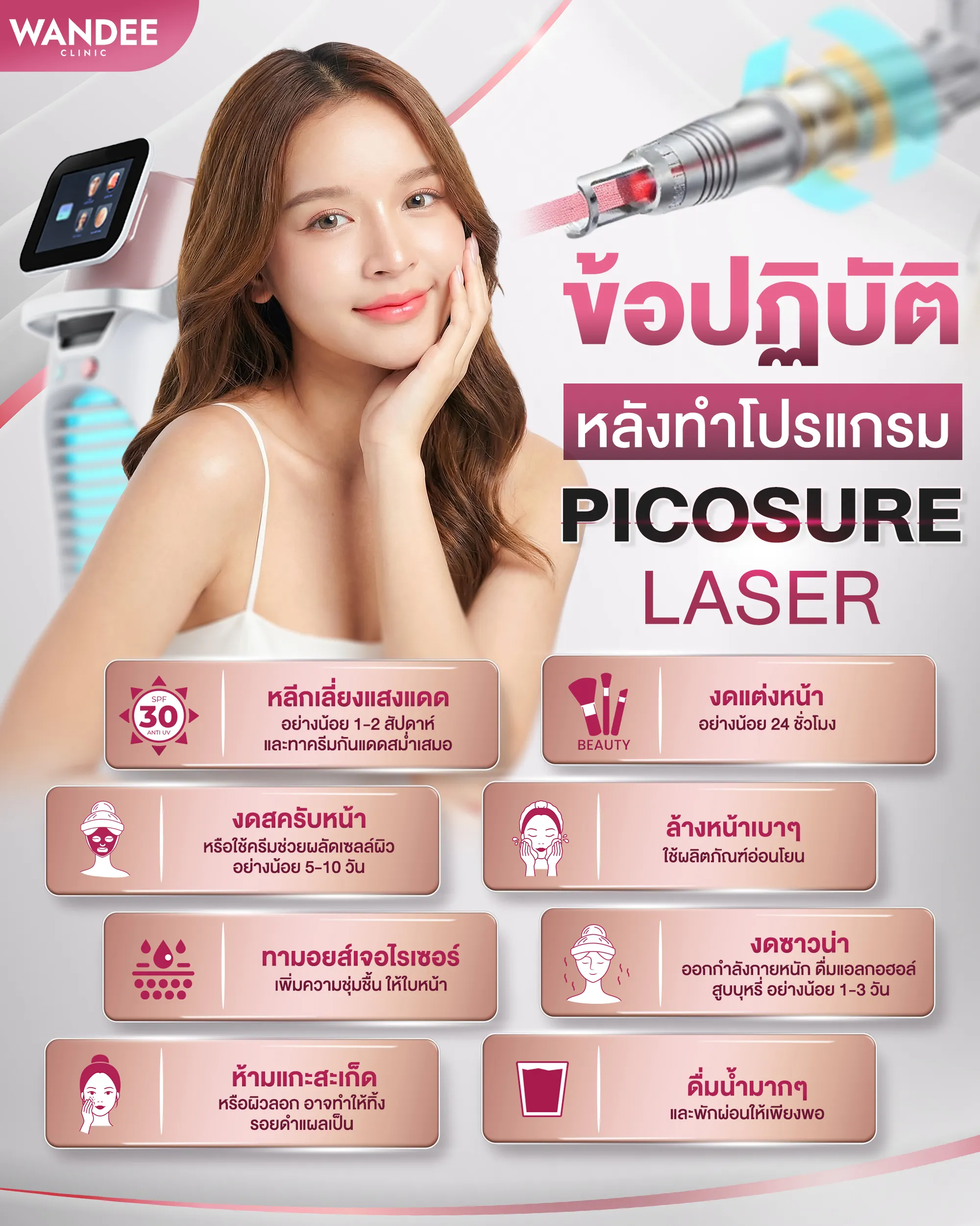 การดูแลตัวเองหลังทำ Pico Laser