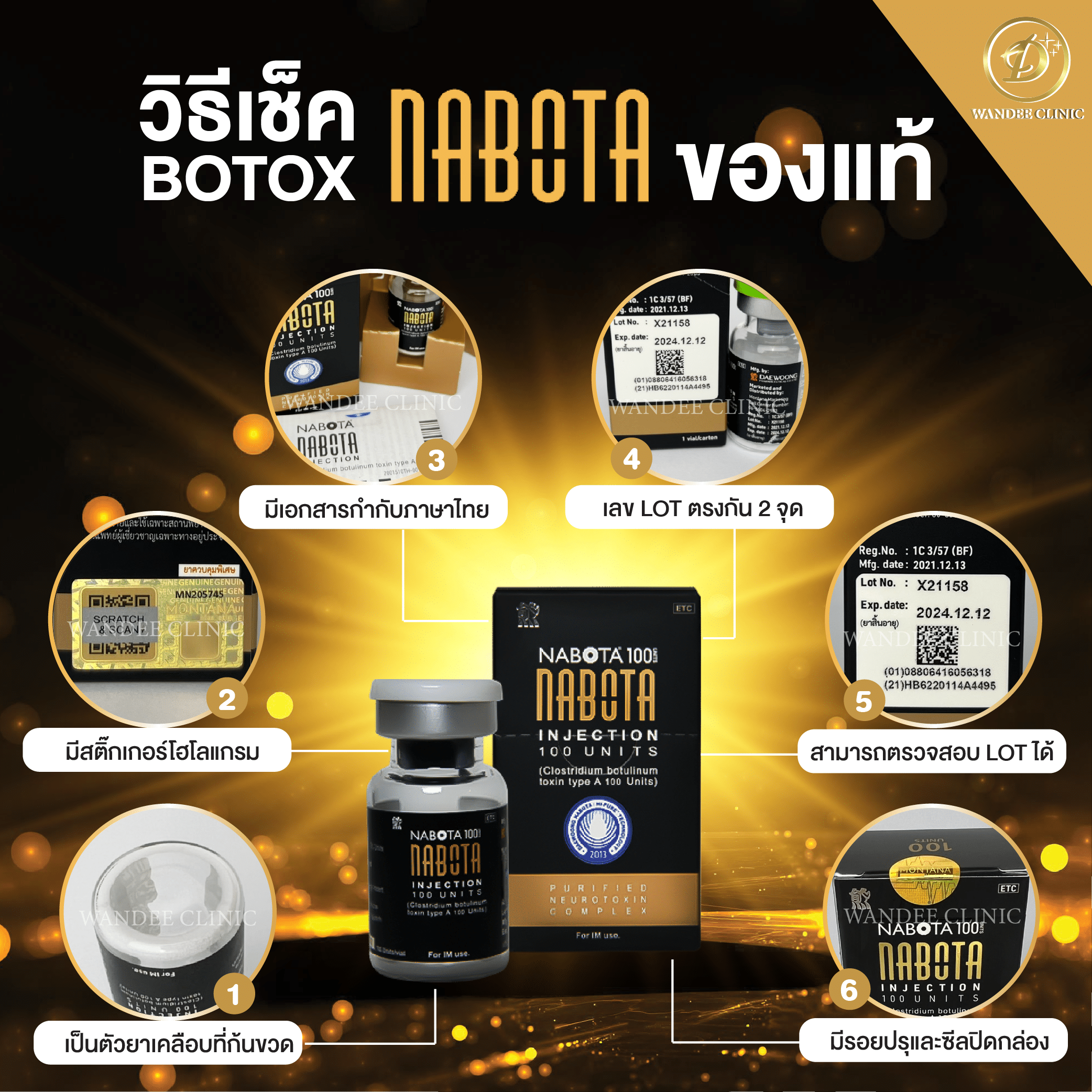 วิธีเช็ก Nabota ของแท้